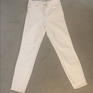 Zara Trafaluc White Skinny Jeans Size US 12
